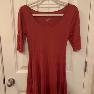 Burnt orange dress